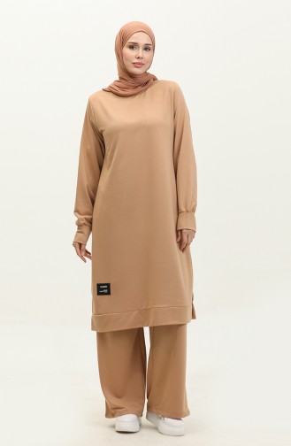 Two Yarn Tunic Two Piece Suit 0044-24 Caramel 0044-24