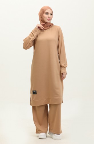 Two Yarn Tunic Two Piece Suit 0044-24 Caramel 0044-24