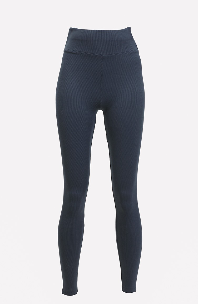 Gerippte Leggings 20030-02 Marineblau 20030-02