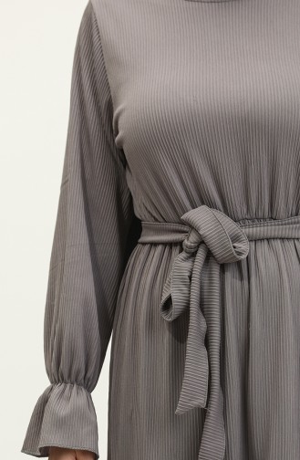 Memory Skirt Double Layer Gathered Dress NZR003B-03 Gray 003B-03