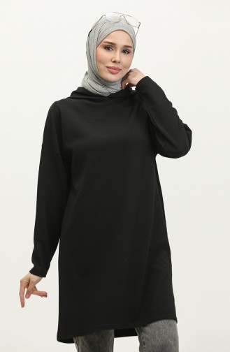 Hooded Seasonal Tunic 8679-01 Black 8679-01