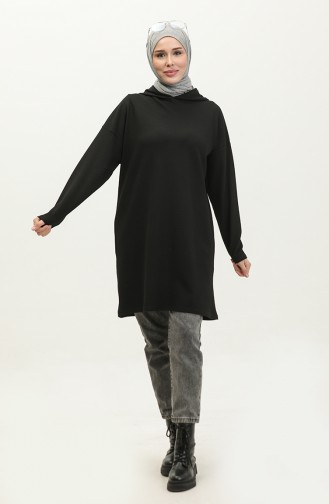 Hooded Seasonal Tunic 8679-01 Black 8679-01