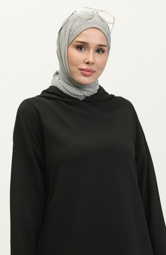 Hooded Seasonal Tunic 8679-01 Black 8679-01