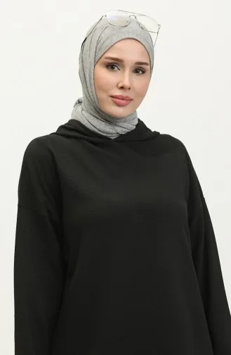 Hooded Seasonal Tunic 8679-01 Black 8679-01