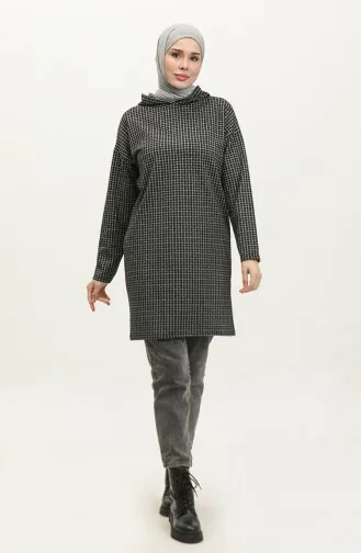 Tunique D`Hiver A Capuche 8685-01 Noir 8685-01