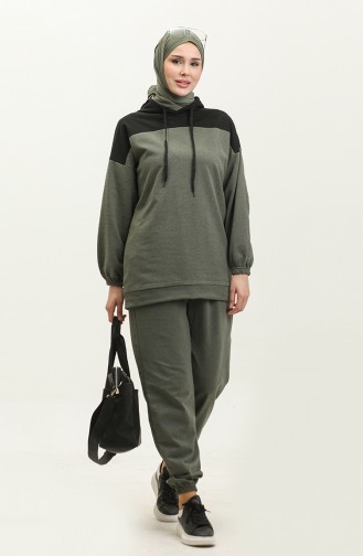 Hooded Tracksuit Set 3014-02 Khaki 3014-02