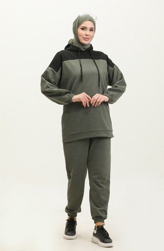 Hooded Tracksuit Set 3014-02 Khaki 3014-02