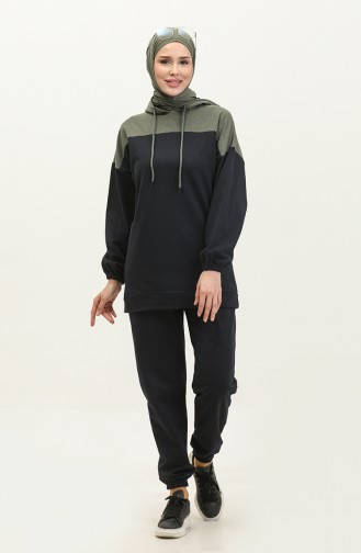 Hooded Tracksuit 3014-03 Navy Blue 3014-03