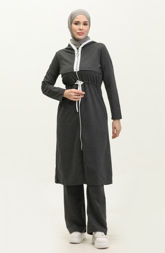 Zippered Two Thread Tracksuit 03074-01 Anthracite 03074-01