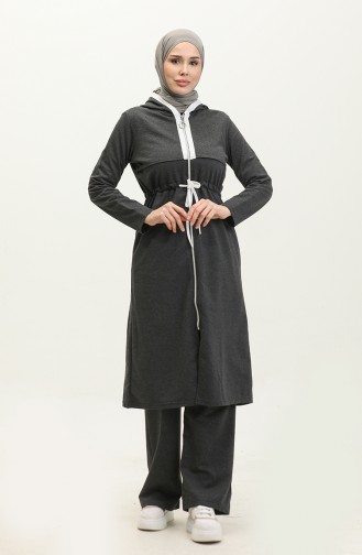 Zippered Two Thread Tracksuit 03074-01 Anthracite 03074-01