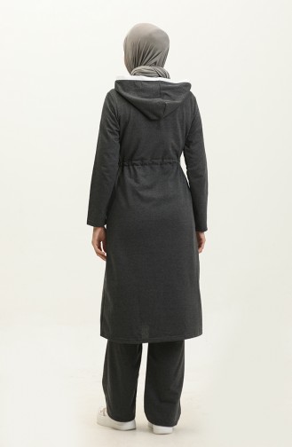 Zippered Two Thread Tracksuit 03074-01 Anthracite 03074-01