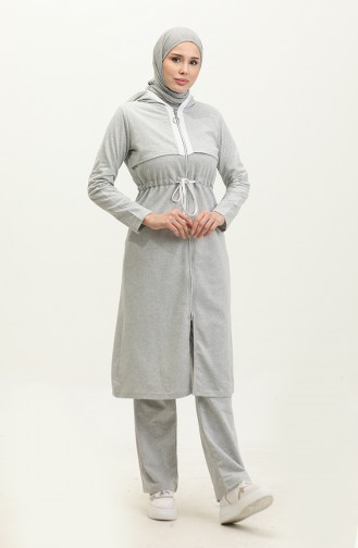 Tweedraads Trainingspak Met Ritssluiting 03074-05 Grijs 03074-05