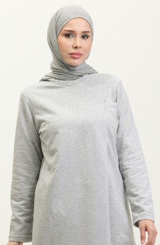 Survêtement Deux Fils Coupe Asymétrique 03076-05 Gris 03076-05