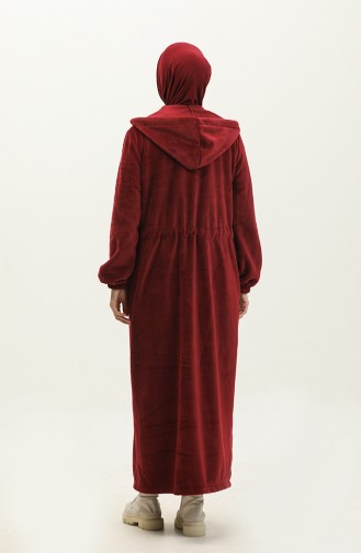 Kapuzen-Fleece-Cape 0302-01 Weinrot 0302-01