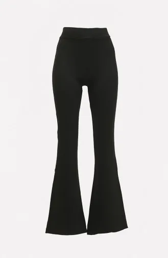 Flared Trousers 20036-01 Black 20036-01