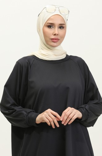 Scuba Kumaş Tunik Pantolon İkili Takım 3569-02 Lacivert