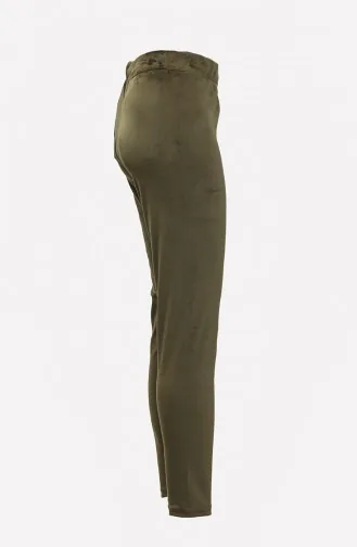 Collants Velours Grande Taille 20035-06 Kaki 20035-06