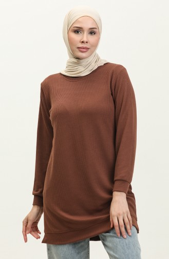 Gimped Camisole Tunic 9091-07 Brown 9091-07
