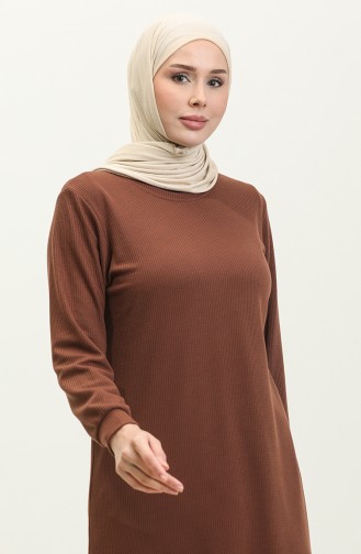 Gimped Camisole Tunic 9091-07 Brown 9091-07