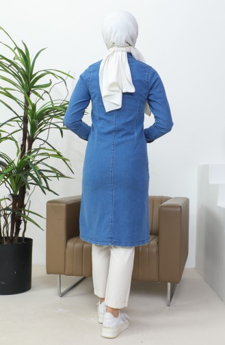 Lang Spijkerjack 36001-01 Denimblauw 36001-01