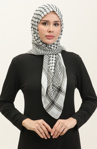 Palestine Keffiyeh Scarf 1001-01 white 1001-01