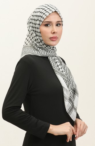 Palestine Keffiyeh Scarf 1001-01 white 1001-01