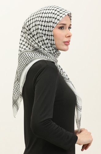 Palestine Keffiyeh Scarf 1001-01 white 1001-01