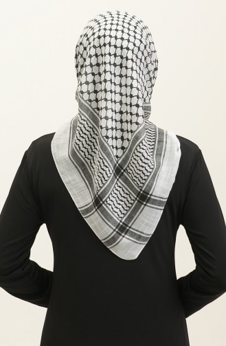 Palestine Keffiyeh Scarf 1001-01 white 1001-01