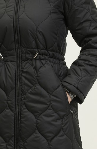 Manteau Matelassé A Fermeture 5211-01 Noir 5211-01