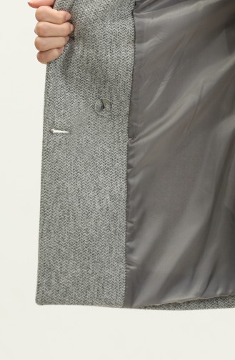 Jacke Mit Fischgrätmuster Grau C54 325