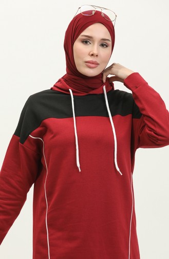 Tracksuit Set 3016-04 Claret Red 3016-04