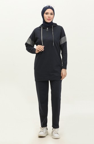 Tracksuit Set 3017-05 Navy Blue 3017-05