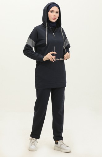 Tracksuit Set 3017-05 Navy Blue 3017-05