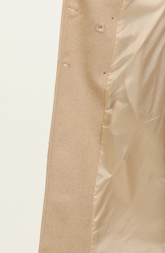 Buttoned Cashmere Coat Beige K322 281