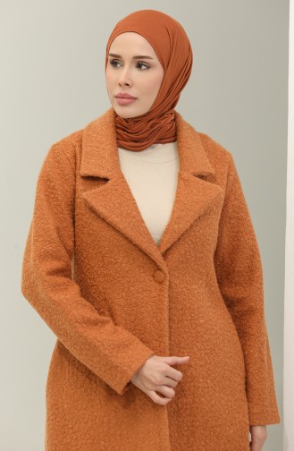 Boucle Coat Salmon K203 372