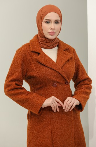 Boucle Coat Brown K203 373