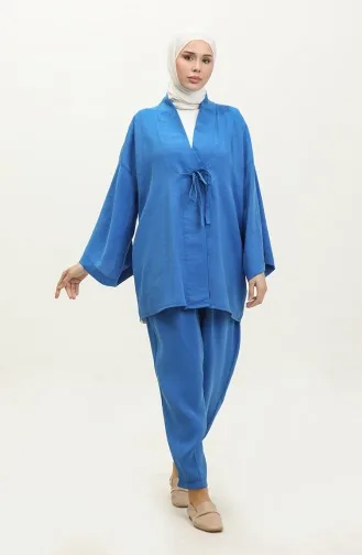 Tensel Fabric Abaya Set 9046-02 Saks 9046-02