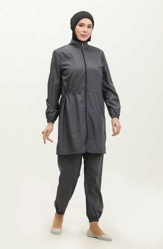 Hijab-Badeanzug Mit Tasche 5035-03 Anthrazit 5035-03