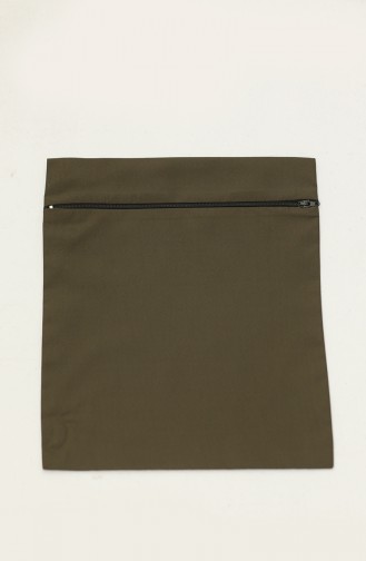 Maillot De Bain Hijab Avec Sac 5035-04 Vert Kaki 5035-04