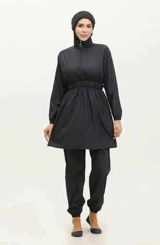 Hijab Swimsuit with Bag 5036-01 Navy Blue 5036-01