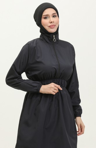 Maillot De Bain Hijab Avec Sac 5036-01 Bleu Marine 5036-01