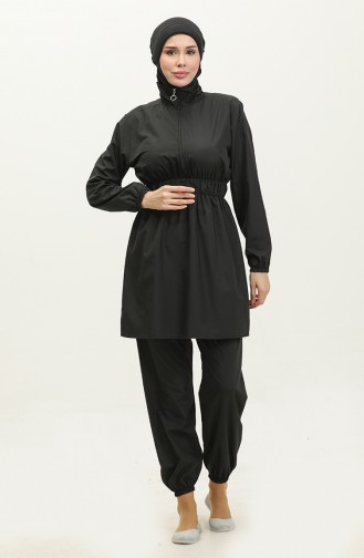 Maillot De Bain Hijab Avec Sac 5036-03 Noir 5036-03