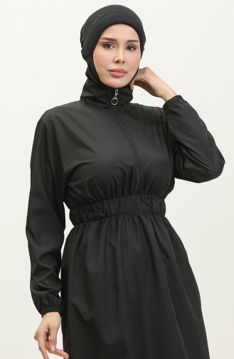 Hijab-Badeanzug mit Tasche 5036-03 Schwarz 5036-03