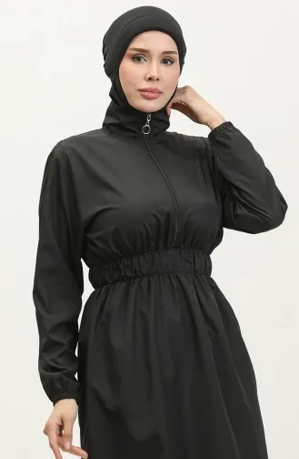 Çantalı Tesettür Mayo 5036-03 Siyah