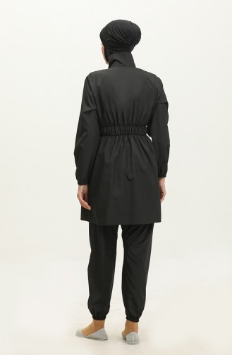 Maillot De Bain Hijab Avec Sac 5036-03 Noir 5036-03