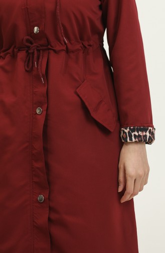 Trenchcoat Met Tailleband 1906 1906-01 Claret Red 1906-01