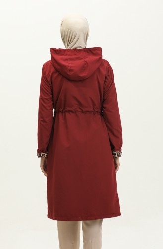 Trenchcoat Met Tailleband 1906 1906-01 Claret Red 1906-01