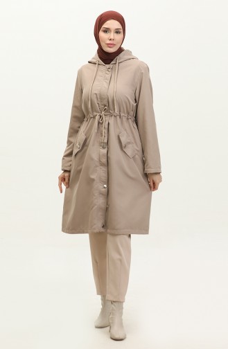 Trenchcoat Met Tailleband 1906 1906-02 Licht Tarwe 1906-02