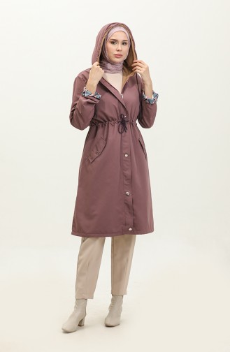 Waist Tied Trench Coat 1906 1906-03 Dusty Rose 1906-03