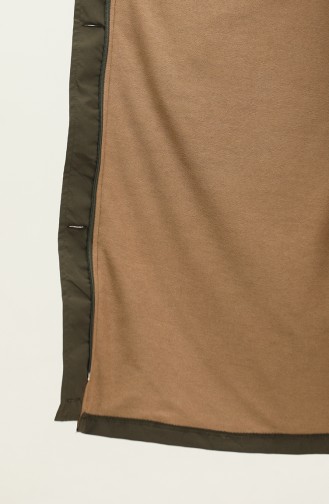 معطف واقٍ من المطر بتصميم مربوط عند الخصر 1906 1906-04 لون كاكي 1906-04